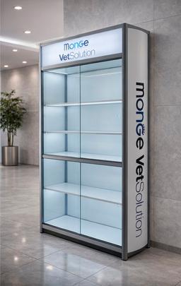 Витрина из ЛДСП Слэйт, высокий