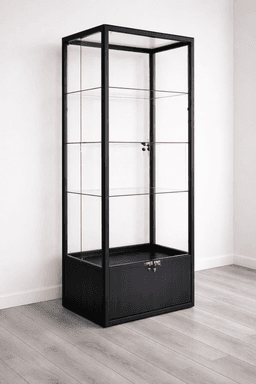 4-гранная витрина, с порогом, 1800мм